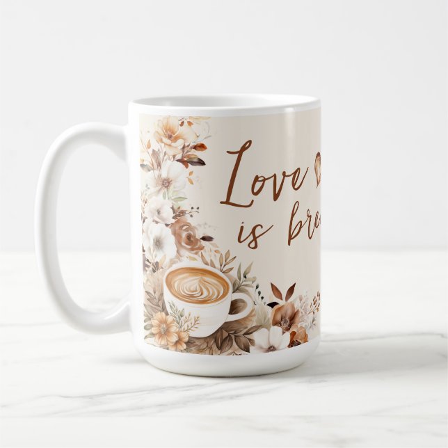Taza De Café Festejo Nupcial: El Amor Está en el Aire (Izquierda)