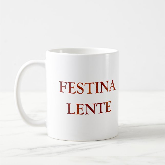 Taza De Café Festina lente (Izquierda)