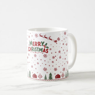 Taza de café festiva para las vacaciones de invier