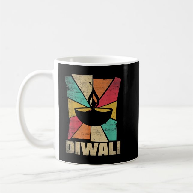Taza De Café Festival de la Luz Diwali Deepavali Diwali (Izquierda)