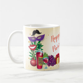 Taza De Café Festival de Purim Feliz feriado Fiesta infantil