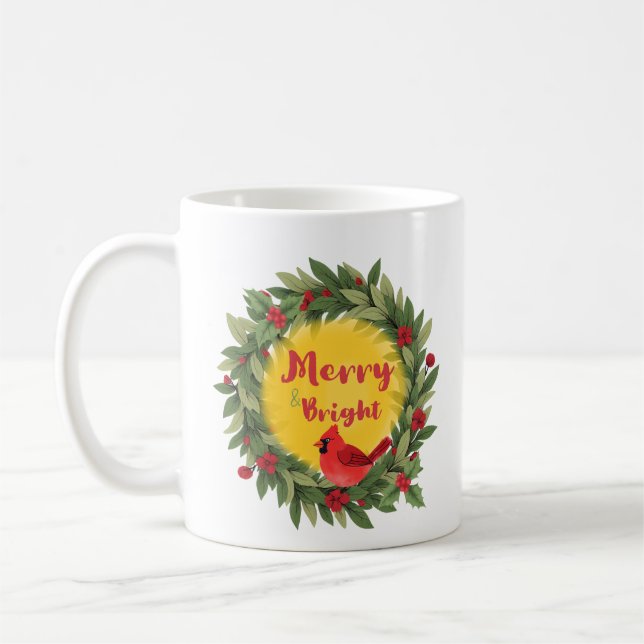 Taza De Café Festive Christmas Mug | Cardinal (Izquierda)