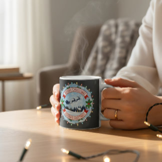 Taza De Café Festive Christmas Mug | Holiday Coffee Cup Gift