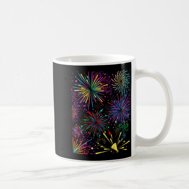 Taza De Café Festive Fireworks &amp; Parades Shows Holiday Chee (Derecha)