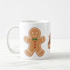 Taza De Café Festive Gingerbread & Elf Hat Christmas Mug