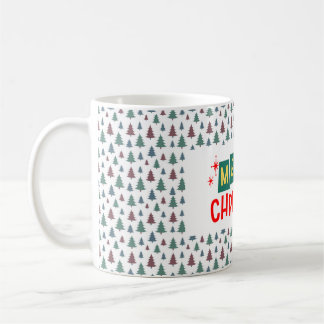 Taza De Café Festive Tree Pattern Holiday