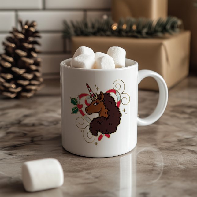 Taza De Café Festividad cardíaca de caramelo de caramelo Afro U (Subido por el creador)
