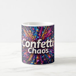 Taza De Café Festividad de fuegos artificiales Confetti Cumplea