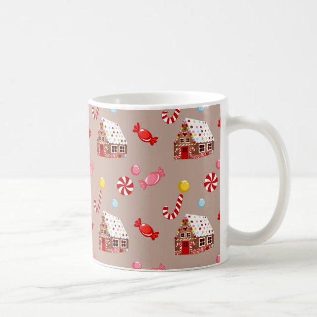 Taza De Café Festividad de la casa Gingerbread MUG (Derecha)