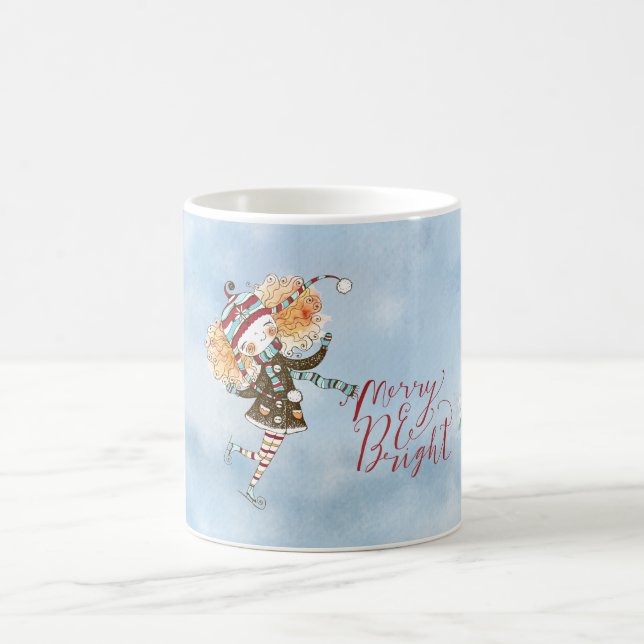 Taza De Café Festividad de la Pie de Hielo Ginger Hair (Centro)
