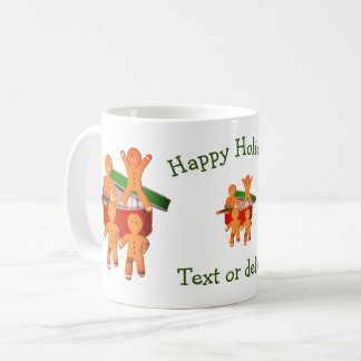 Taza De Café Festividad de los hombres con pan de jengibre
