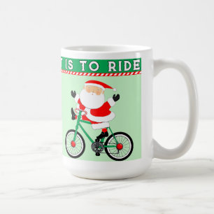 Taza De Café Festividad de los Navidades ciclistas