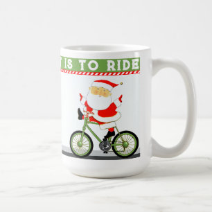 Taza De Café Festividad de los Navidades ciclistas