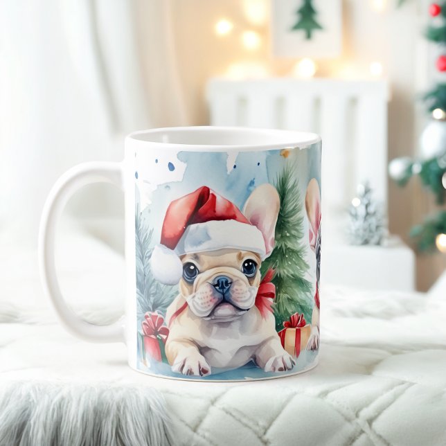 Taza De Café Festividad de los Navidades de los Bulldoges franc (Subido por el creador)
