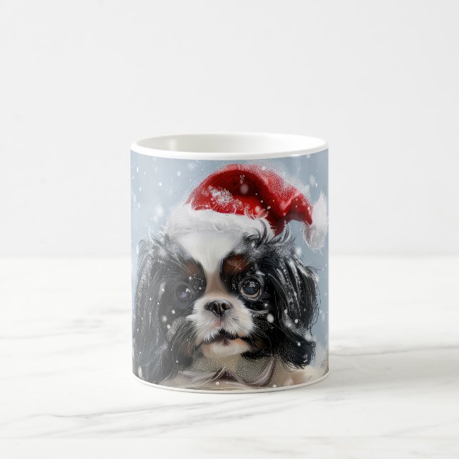 Taza De Café Festividad de los Navidades de perro chino (Centro)