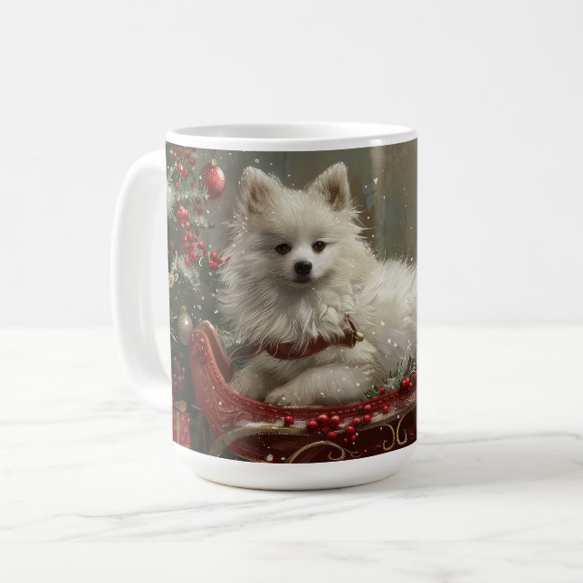 Taza De Café Festividad de los Navidades esquimales estadounide (Anverso izquierdo)
