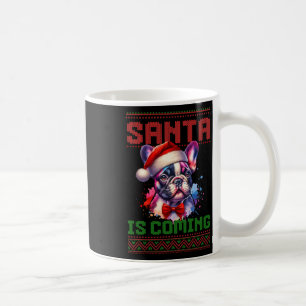 Taza De Café Festividad de los Navidades feos del Bulldog franc