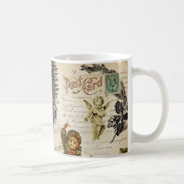 Taza De Café Festividad de los Navidades victorianos Chica Holl (Derecha)