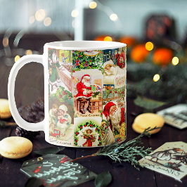 Taza De Café Festividad de los Navidades victorianos Santa Coll