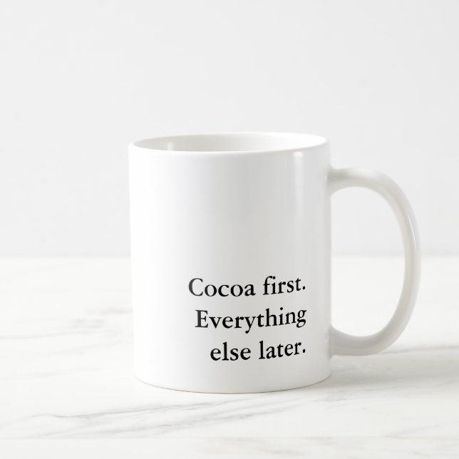 Taza De Café Festividad de Navidades de los amantes del cacao (Derecha)