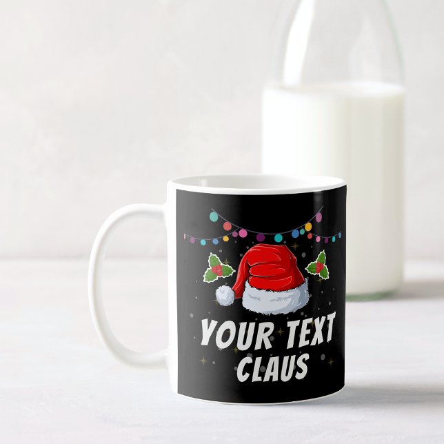 Taza De Café Festividad de Navidades de Santa Hat con texto per (Subido por el creador)