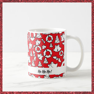 Taza De Café Festividad de Navidades negros rojos