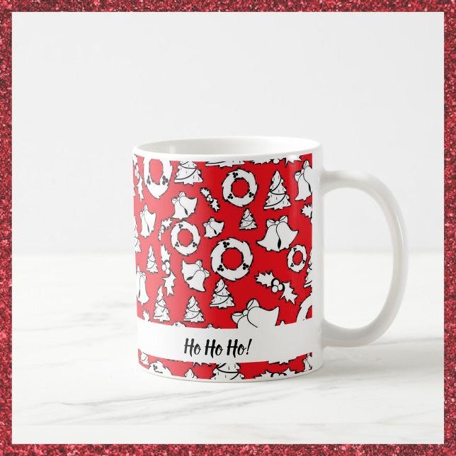Taza De Café Festividad de Navidades negros rojos (Subido por el creador)