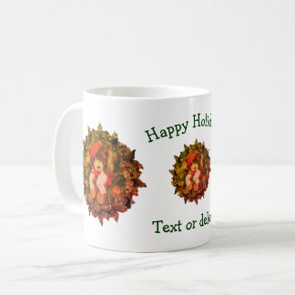 Taza De Café Festividad de Navidades personalizados de la coron