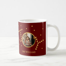 Taza De Café Festividad de Navidades rojos marrones de personal