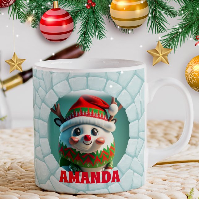 Taza De Café Festividad de nombre personalizado de Navidades de (Subido por el creador)