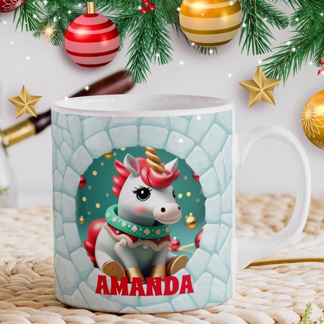 Taza De Café Festividad de nombre personalizado de Navidades un (Subido por el creador)