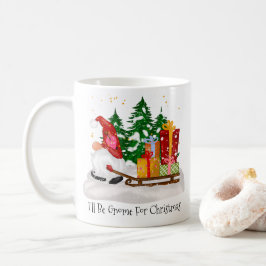 Taza De Café Festividad me ganaré por la nieve de los Navidades