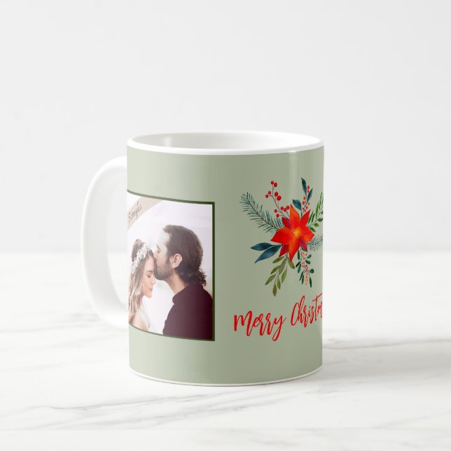 Taza De Café Festividad nuestra primera familia navideña 2 Pers (Anverso izquierdo)