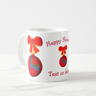 Taza De Café Festividad personalizada de Navidades de caballo d