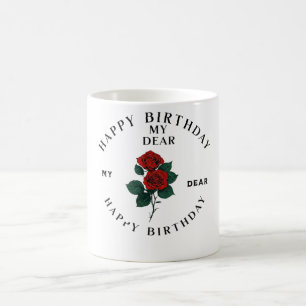 Taza De Café "Festividad y diversión: Logo de la fiesta de cump