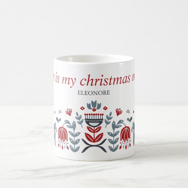 Taza De Café Festividades de los Navidades de caballos de Arte  (Centro)