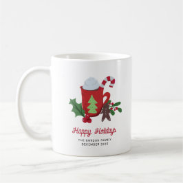 Taza De Café Festividades del Personalizado de los Navidades de