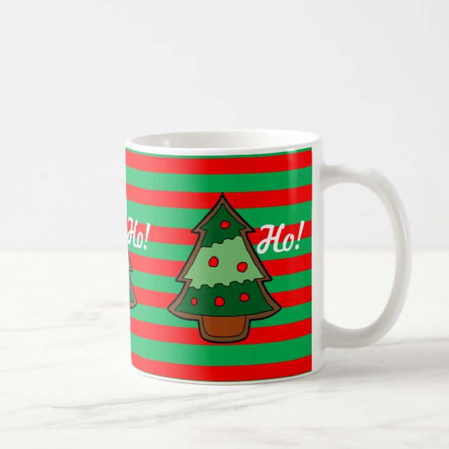 Taza De Café Festividades divertidas y árboles (Derecha)