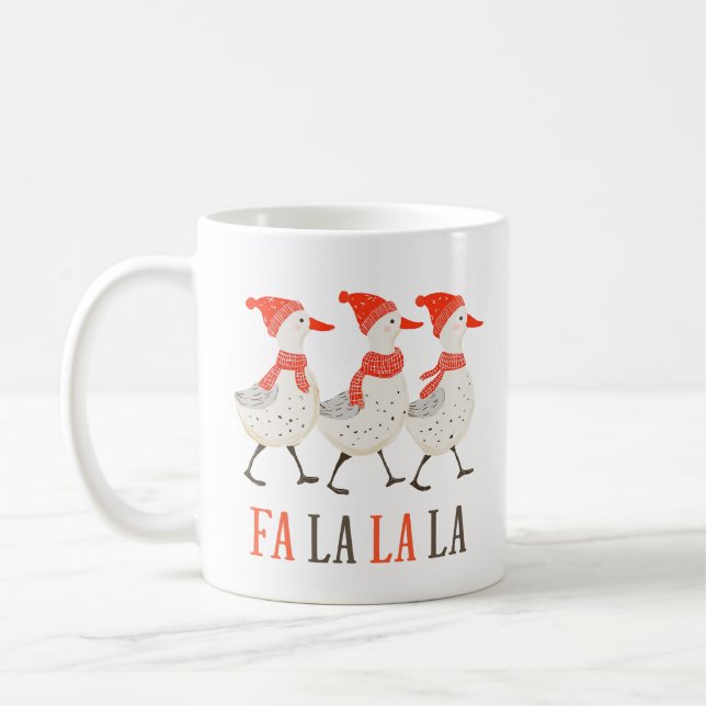 Taza De Café Festividades Navidades de invierno Holiday Ducks d (Izquierda)