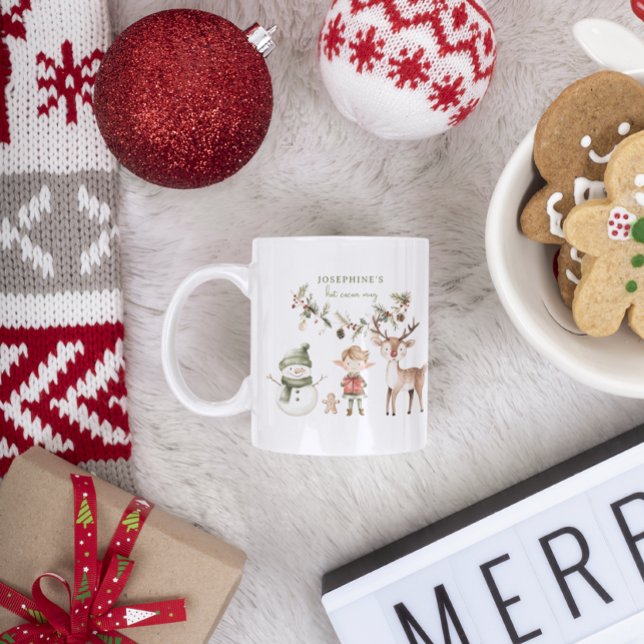 Taza De Café Festividades Navidades Monograma (Subido por el creador)