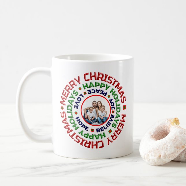 Taza De Café Festividades navideñas navideñas navideñas persona (Con donut)