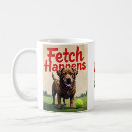 Taza De Café Fetch Happens Humorous dog coffee cup mug