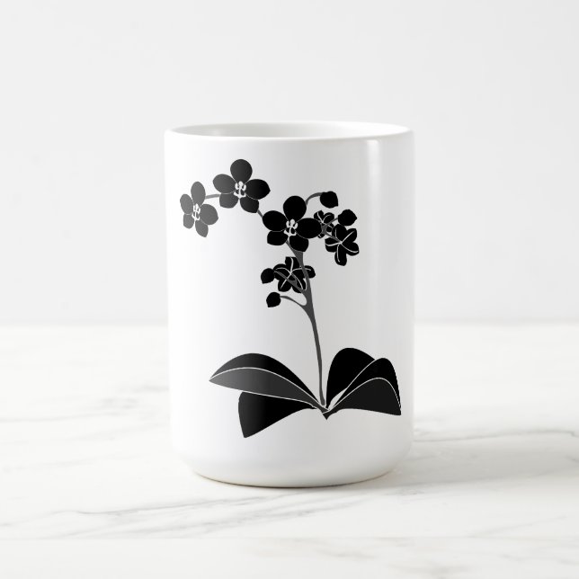 Taza De Café Fhalaenopsis Silhouette Coffee Mug (Centro)