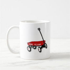 Taza De Café FI NY Fire Island vagón rojo playa del océano kism
