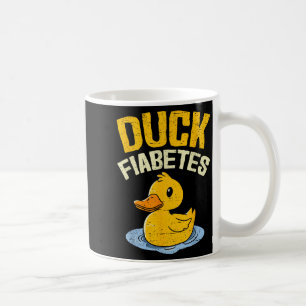 Taza De Café Fiabetes de pato Funny Duck Sensibilización sobre 