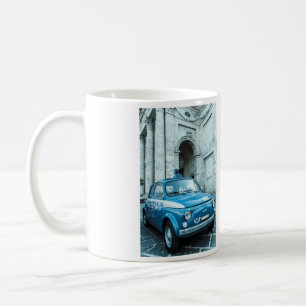 Taza De Café Fiat 500 Carro de policía, Cinquecento en Italia