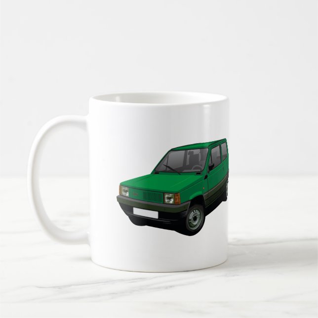 Taza De Café Fiat Panda 30 / 45 verde (Izquierda)
