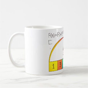 Taza De Café Fibonacci Spiral Math Mug
