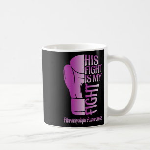 Taza De Café Fibromialgia Conciencia Cinta Guantes de boxeo Fib