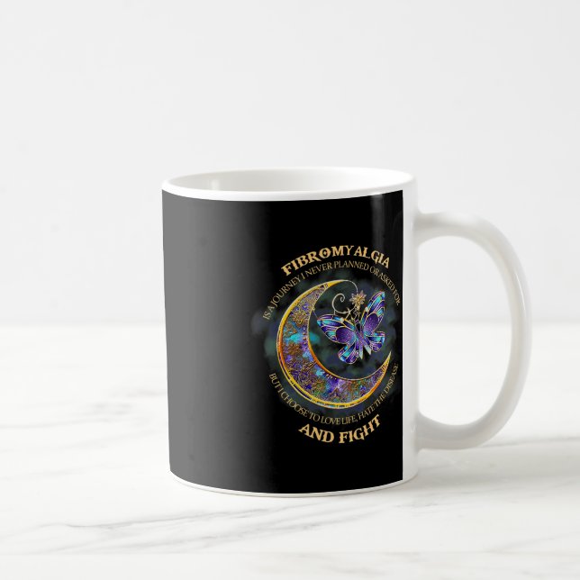 Taza De Café Fibromialgia - Conciencia sobre la fibromialgia 39 (Derecha)